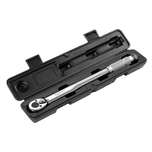 Amazon Basics 3/8-inch Drive Click Torque Wrench for Automotive Repair - Mechanics and DIY Enthusiasts - Automotive Repa