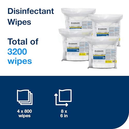Tork Everwipe Disinfectant Wipes Jumbo Rolls White for Cleaning and Deodorizing - 4 x 800 Wipes
Tork Multifold Hand Towe